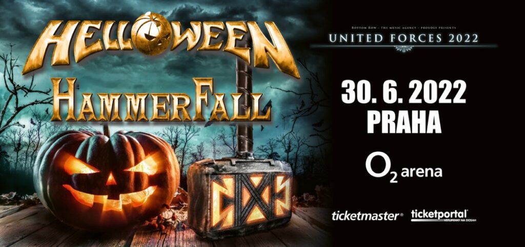 Helloween a Hammerfall - UNITED FORCES TOUR 2022